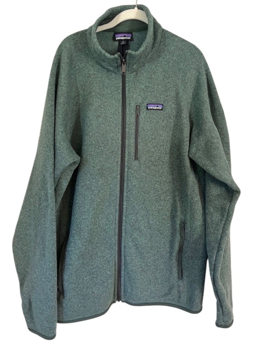 Patagonia Better Sweater Green Full zipper Sz XL